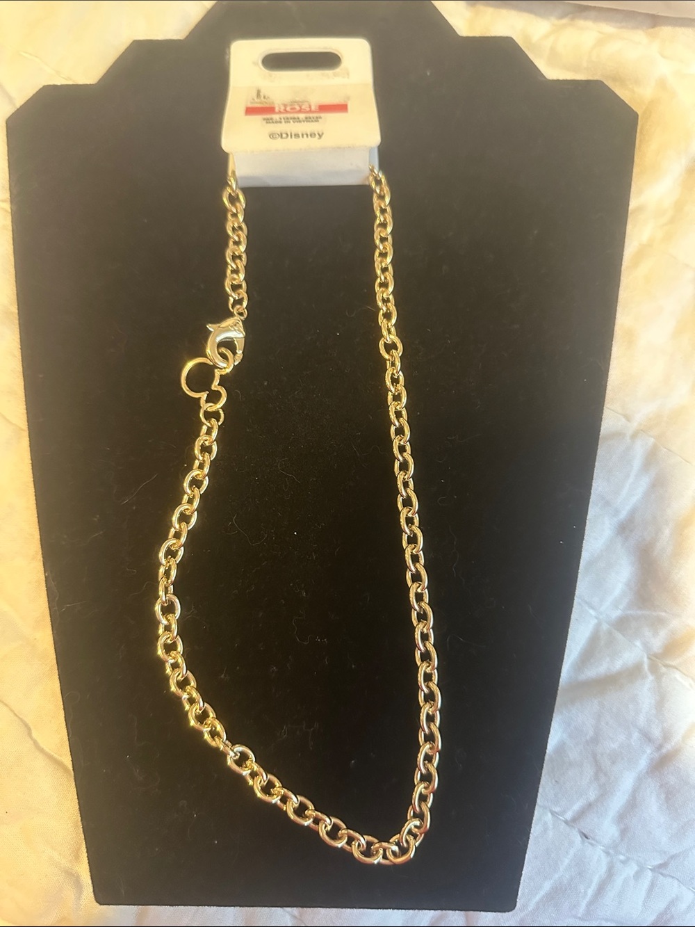 Disney Mickey Mouse Icon Chain Necklace NWT Gold Tone - Picture 6 of 9